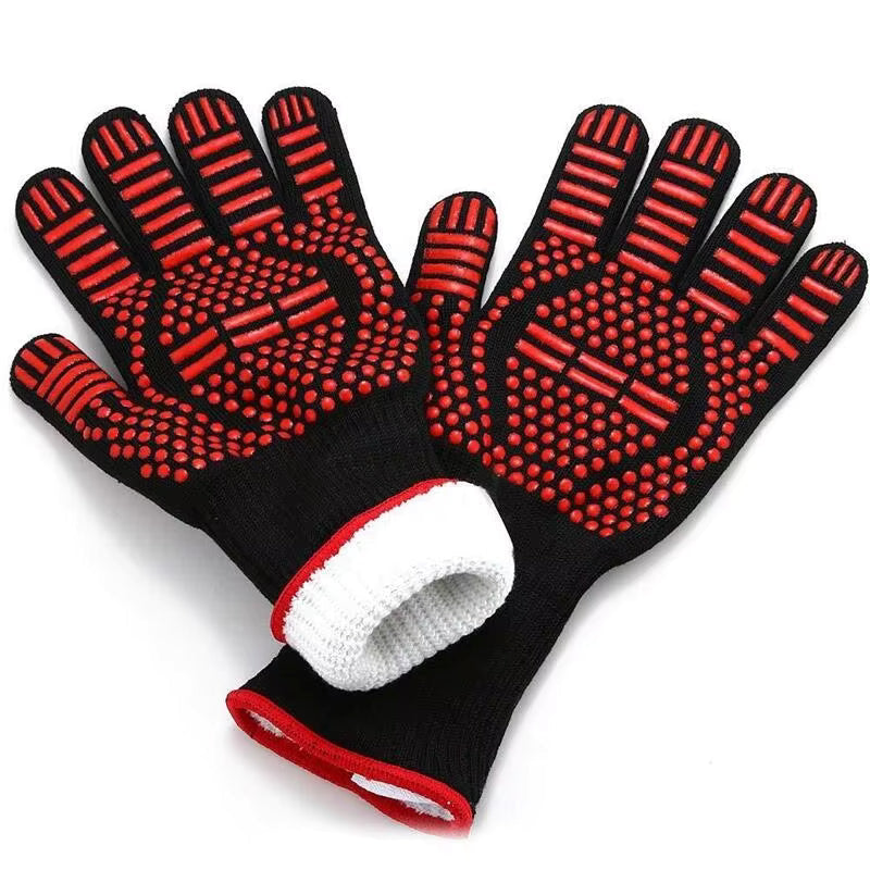 Heat-Resistant Silicone Grill Gloves – BBQ Gloves for Grill, Oven & Cooking