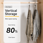 Space-Saving Trouser Hanger – Foldable Stainless Steel Pants Hanger with 5 or 9 Tiers